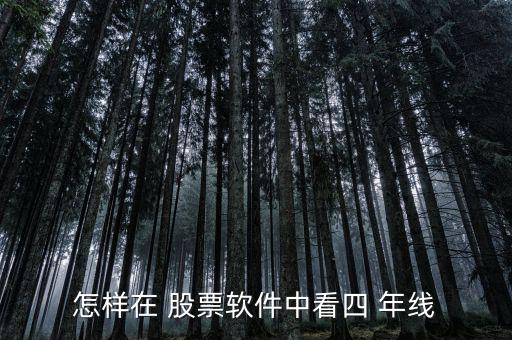 怎樣在 股票軟件中看四 年線