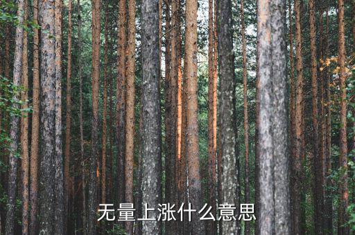 底部無量上漲說明什么，無量上漲什么意思