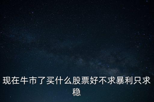 牛市買什么股，現(xiàn)在牛市了買什么股票好不求暴利只求穩(wěn)