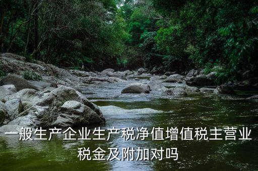 一般生產企業(yè)生產稅凈值增值稅主營業(yè)稅金及附加對嗎
