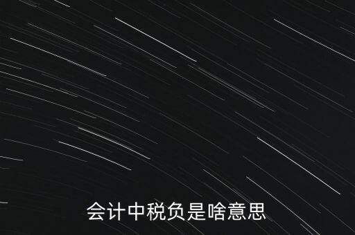 稅負(fù)是什么意思，會(huì)計(jì)中稅負(fù)是啥意思