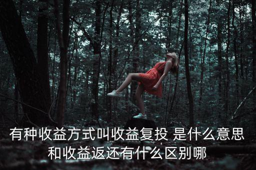 按月復(fù)投是什么意思，本息復(fù)投是什么意思