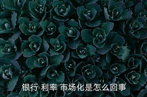 利率市場(chǎng)化銀行怎么辦,從存貸款利率的調(diào)整看中國怎么樣