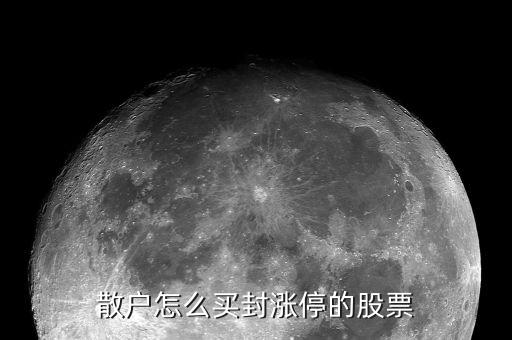 散戶(hù)怎么買(mǎi)封漲停的股票