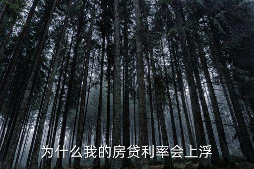 房貸為什么要上浮，為什么貸款利率要上浮