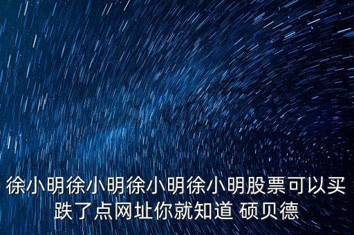 碩貝德是什么股，這個(gè)叫什么股