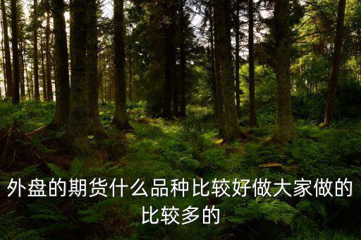 外盤(pán)的期貨什么品種比較好做大家做的比較多的