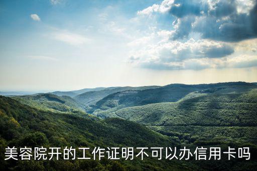 美容院為什么不能辦信用卡，為什么美容行業(yè)辦不了信用卡