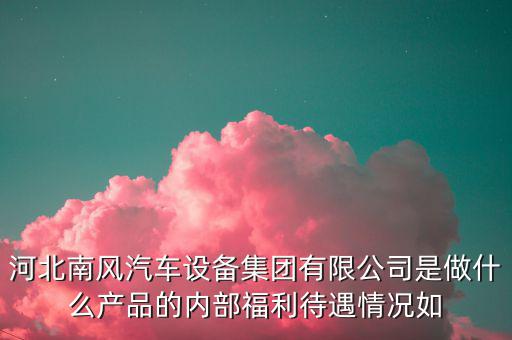 河北南風汽車設備集團有限公司是做什么產(chǎn)品的內(nèi)部福利待遇情況如