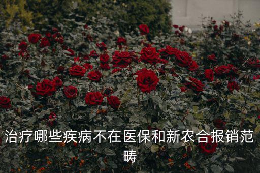 什么病不在醫(yī)保范圍，什么病不在報(bào)銷范圍