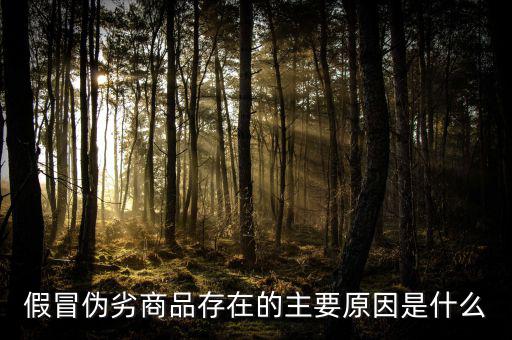 假冒偽劣商品存在的主要原因是什么