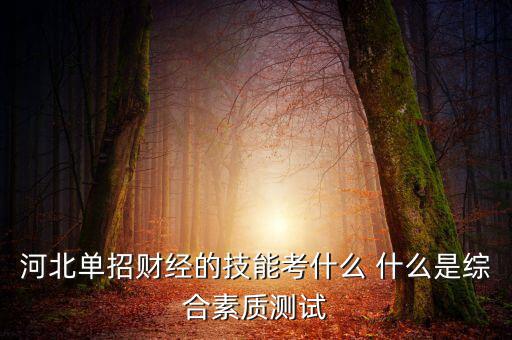 財(cái)經(jīng)素養(yǎng)考什么，春季高考財(cái)經(jīng)基礎(chǔ)理論和專業(yè)基礎(chǔ)技能考什么