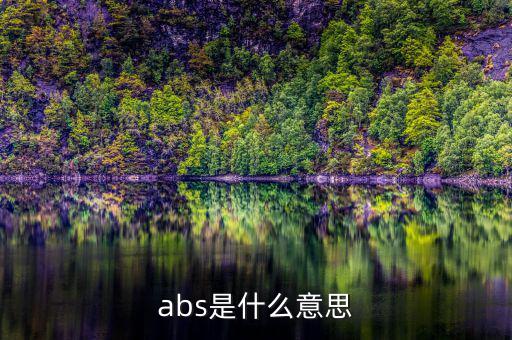 abs發(fā)行是什么意思，abs是什么意思