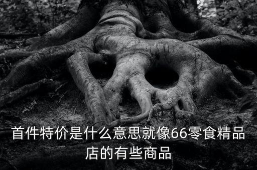 首份特價什么意思，首周特價是什么意思
