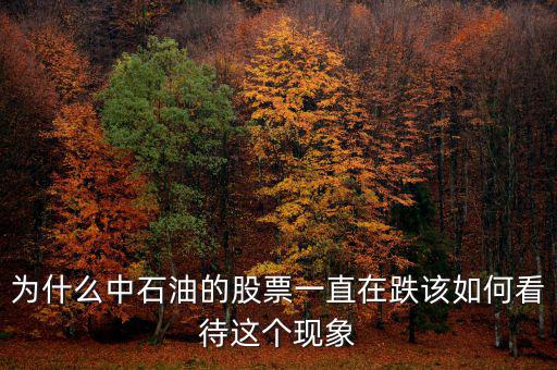 為什么中石油的股票一直在跌該如何看待這個現(xiàn)象