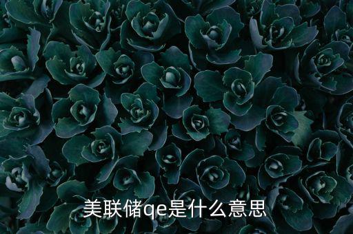 美國為什么要qe，美聯(lián)儲qe是什么意思