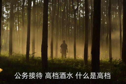 公務接待 高檔酒水 什么是高檔