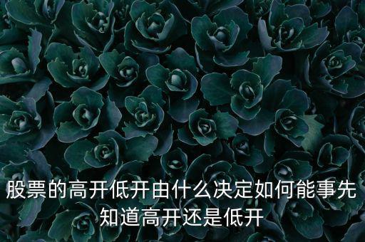 股指的高低由什么決定，股票指數與股票價格的關系
