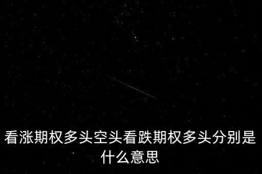 看跌期權(quán)是什么意思，看漲期權(quán)多頭空頭看跌期權(quán)多頭分別是什么意思