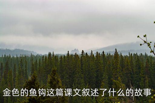 金這篇課文是一篇什么文，金子這篇課文使我們懂得了什么道理