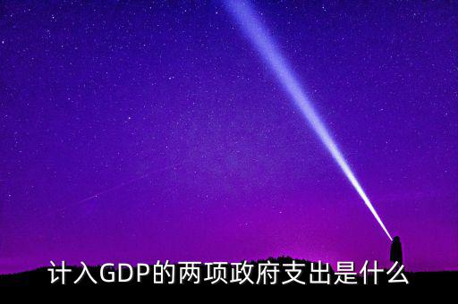 計入GDP的兩項政府支出是什么