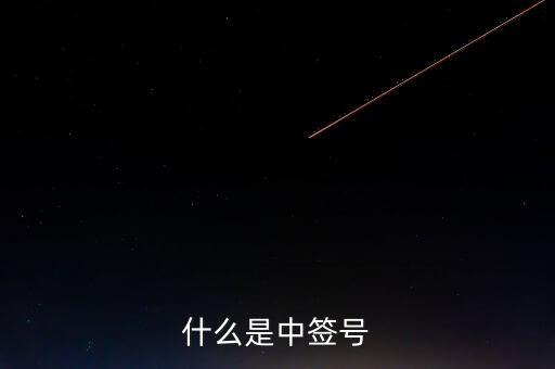 2016年什么是中簽號，中簽號是什么意思