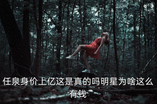 任泉身價(jià)上億這是真的嗎明星為啥這么有錢