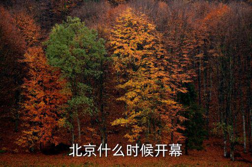 北京首腦峰會什么時(shí)候開，北京什么時(shí)候開幕