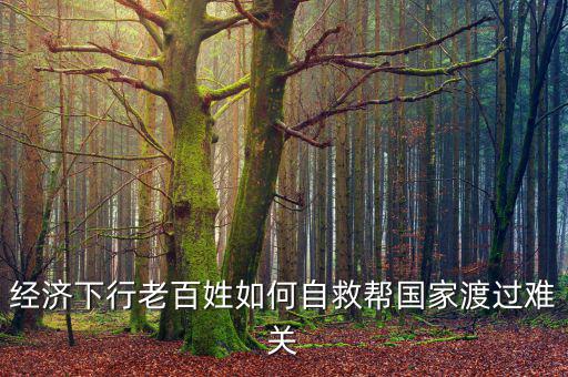 中國為什么經(jīng)濟下行老百姓怎么辦，經(jīng)濟下行老百姓如何自救幫國家渡過難關