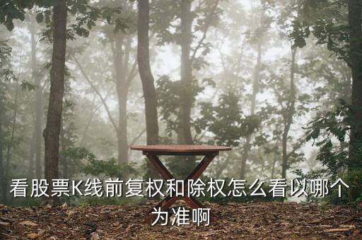 看股票K線前復權和除權怎么看以哪個為準啊