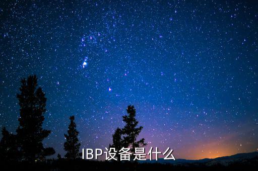 IBP設備是什么
