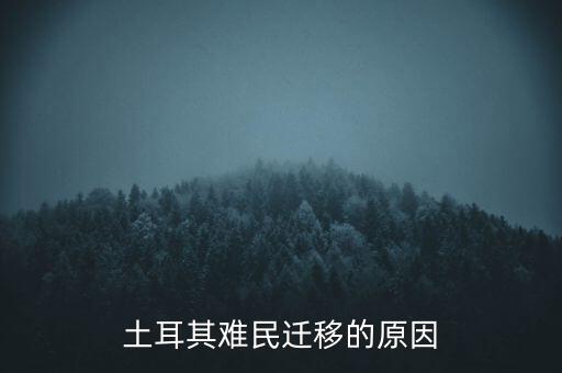 土耳其難民遷移的原因