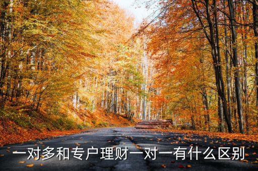 一對(duì)多和專戶理財(cái)一對(duì)一有什么區(qū)別
