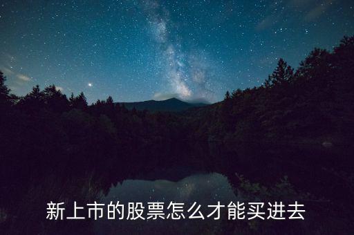 怎么才能買到次新股,新股開盤首日跌幅越深的股票越好