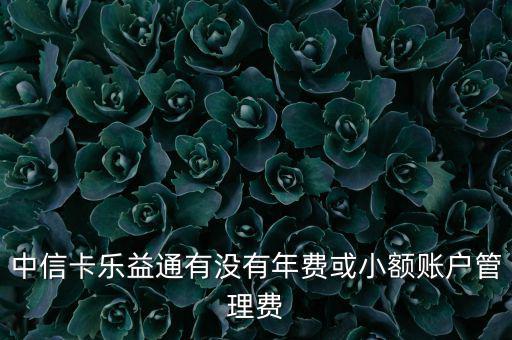 中信樂益通是什么，中信樂益通積分能干啥