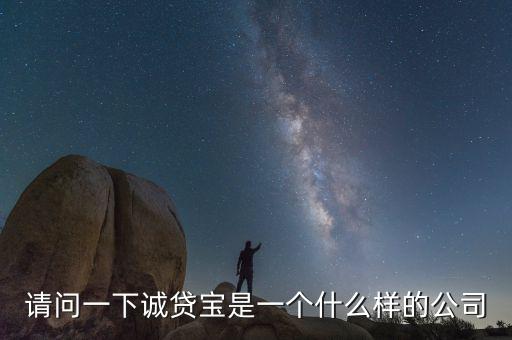 請(qǐng)問一下誠貸寶是一個(gè)什么樣的公司