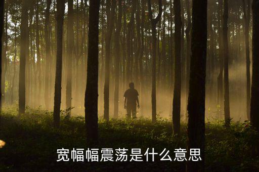 寬幅幅震蕩是什么意思