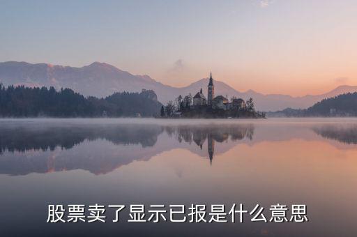 股票已報是什么意思，買入股票已報是什么意思