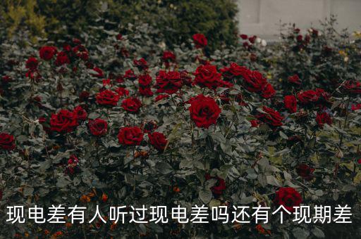 什么是現(xiàn)期差，現(xiàn)電差有人聽過現(xiàn)電差嗎還有個(gè)現(xiàn)期差