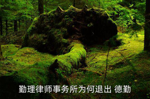 德勤法律怎么樣,勤律師事務所與德勤集團無關
