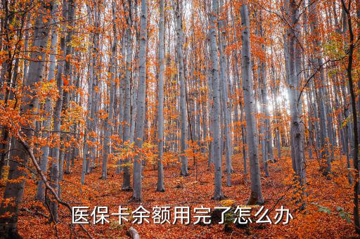  醫(yī)?？ㄓ囝~用完了怎么辦