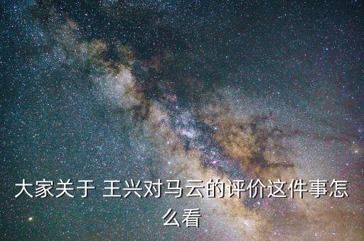 大家關(guān)于 王興對(duì)馬云的評(píng)價(jià)這件事怎么看