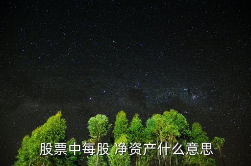 股票凈資產怎么看,每股凈資產等同股東權益÷股份總數