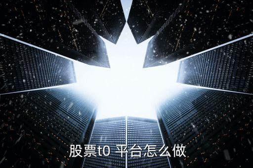  股票t0 平臺怎么做