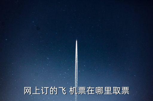 網上訂的飛 機票在哪里取票