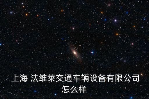 上海 法維萊交通車輛設(shè)備有限公司怎么樣