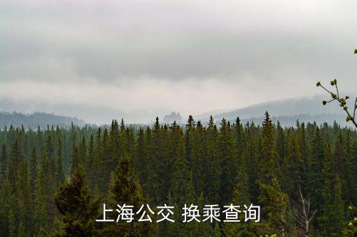 上海公交 換乘查詢