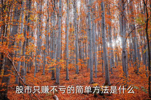 股市只賺不虧的簡(jiǎn)單方法是什么