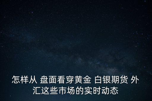 怎樣從 盤面看穿黃金 白銀期貨 外匯這些市場的實(shí)時(shí)動(dòng)態(tài)