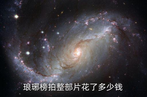 瑯琊榜拍整部片花了多少錢